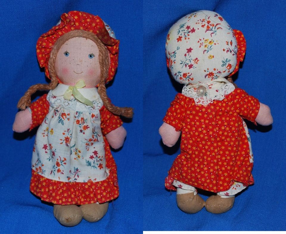   Holly Hobbie Cloth Rag Dolls 70s 4.5 9.5 Heather Amy Carrie