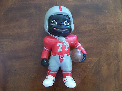 Sambo Ceramic Football Player   RARE 1973