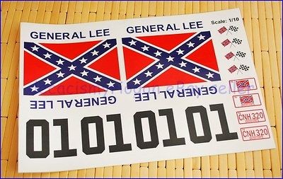   DUKE OF HAZZARD 1/10 Scale Decals Stickers Cut Kit RC Car Tamiya HPI