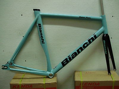 track frame&fork Bianchi Super Pista Celeste Green 59cm.