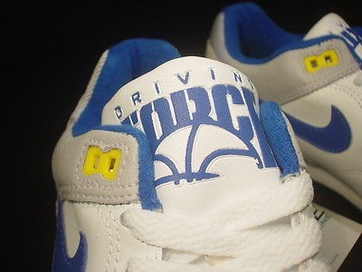 1988 ORIGINAL VINTAGE Nike Air 1 Driving Force Low WHITE ROYAL BLUE 