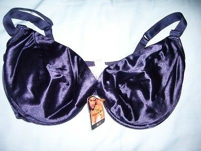 New w/Tags Victorias Secret 36 D Vintage Navy Second Skin Satin 