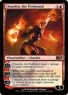 MTG 4x x4 4 ** CHANDRA, THE FIREBRAND ** M13 Magic 2013 MINT