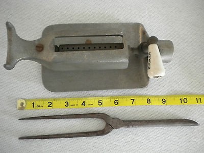 Vintage Curling Iron ACIER C and Gas Heater Rare Set Antique French 