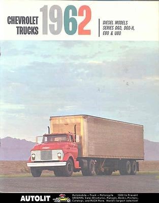 1962 Chevrolet D60 D60H E80 U80 Diesel Truck Brochure