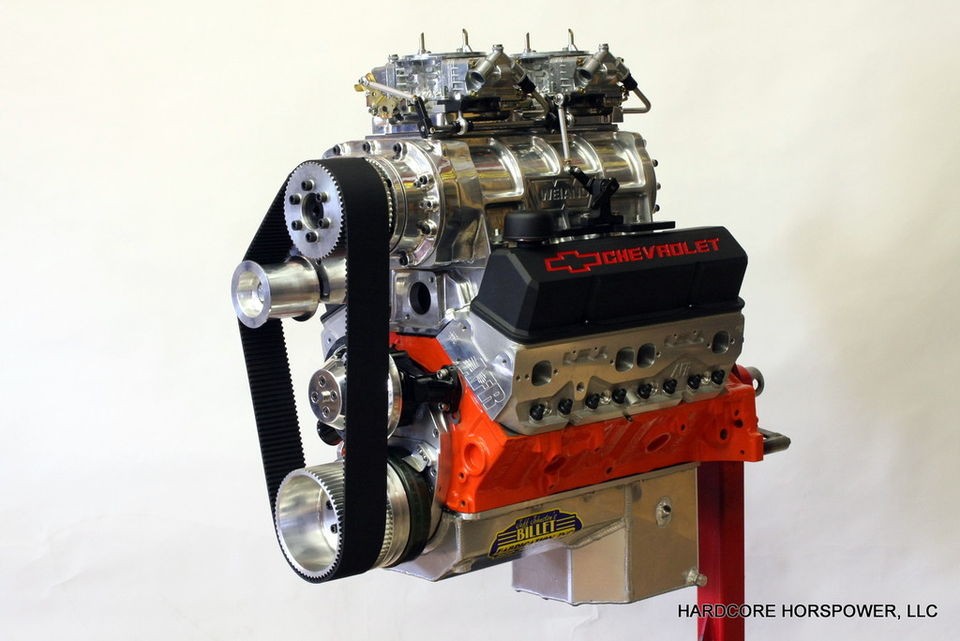 Small Block Chevy Engine 427ci 755+hp Supercharged Pro Street Complete 