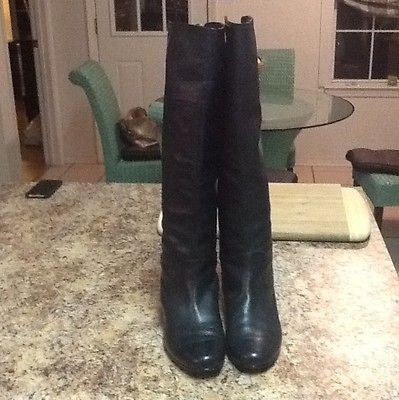 Coach Benita Knee High Leather Riding Boots