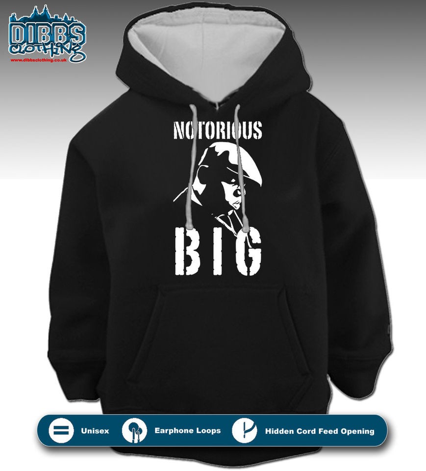 BIGGIE HOODIE FANTASTIC  LOOP BIGGY SMALLS BIG HOODY