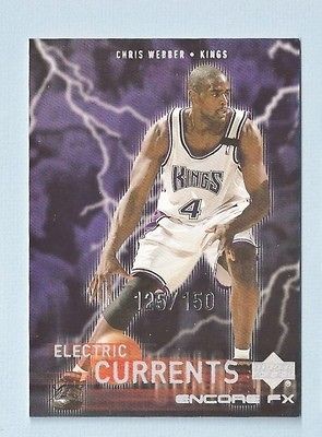 CHRIS WEBBER 1999/00 UD ENCORE FX ELECTRIC CURRENTS /150