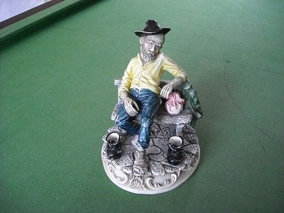 Monte Christo Signed Antonio Cast, Tramp, Hobo, Old Man, Large 