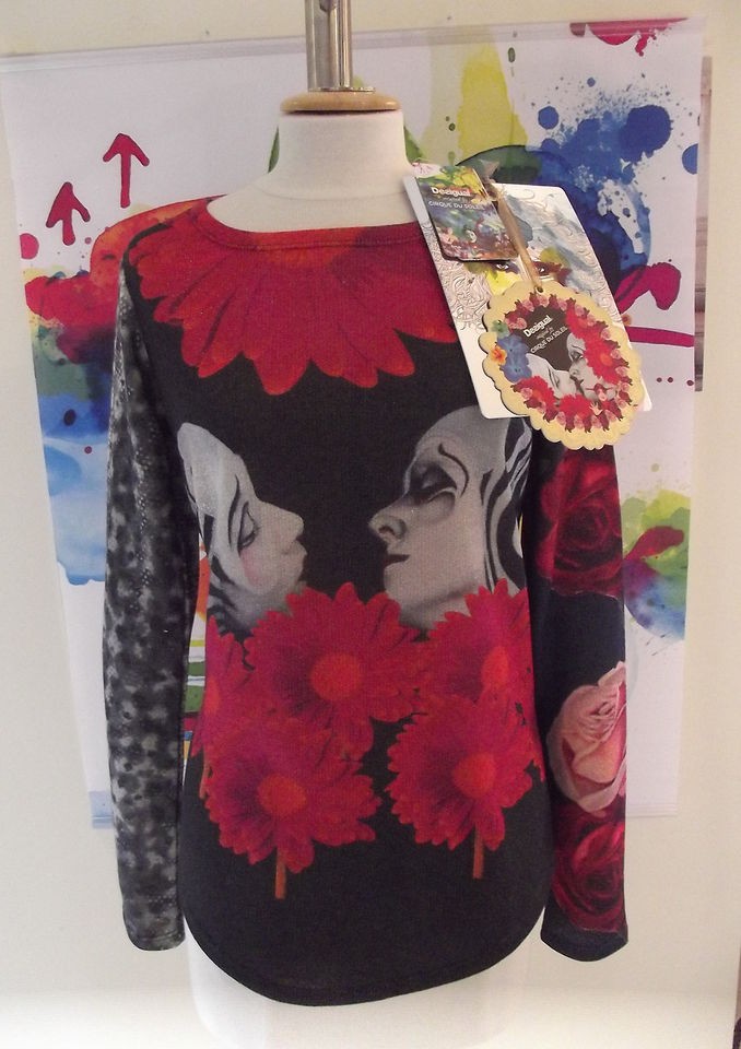   WINTER 2012 DESIGUAL KNIT JUMPER TOP CIRQUE DU SOLEIL M L XL £64