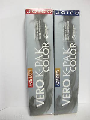 Joico VERO K   PAK COLOR AGE DEFY Permanent Hair Color 2.5 oz NIB