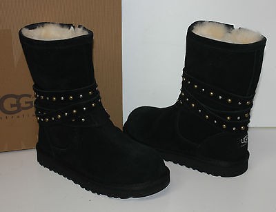 Ugg Youth Kids Clovis Black Boots   Big Kids  New in Box