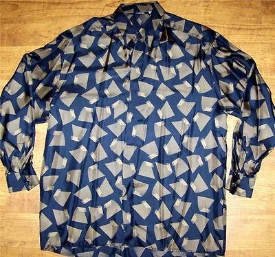 VERSACE CLASSIC SILK BUTTON DOWN SHIRT SIZE L NWOT