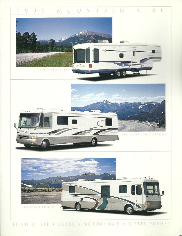   AIRE Camper MotorHome RV Color Brochure5th Wheel,CLASS A,PUSHER