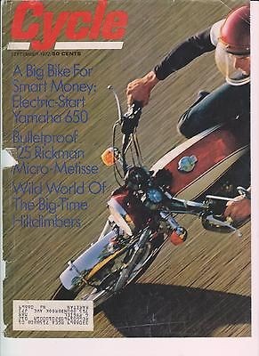 VINTAGE 1972 CYCLE MAGAZINE YAMAHA 650 ~ 25 RICKMAN MICRO METISSE