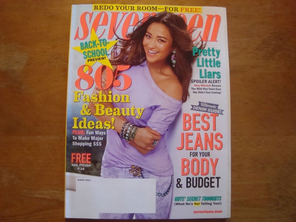 SEVENTEEN AUGUST 2012 SHAY MITCHELL   BRA​ND NEW