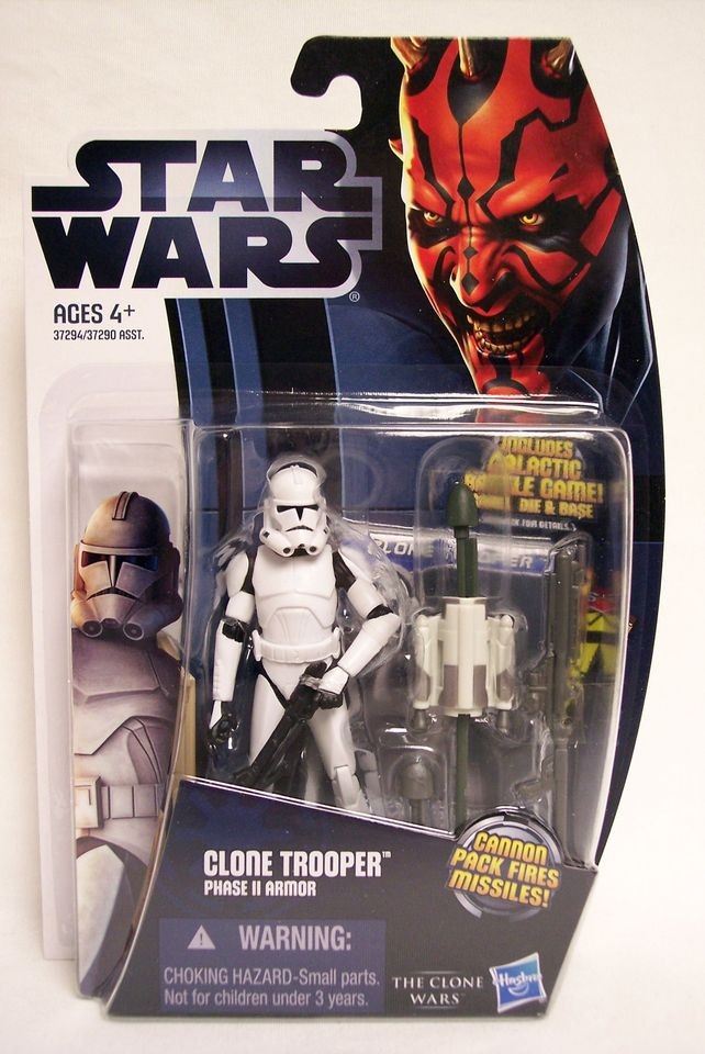   Wars 2012 THE CLONE WARS CW2 Phase II ARMOR CLONE TROOPER MOC figure