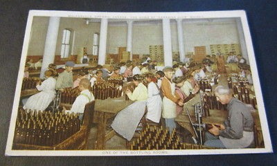   Hiram Walker & Sons WHISKEY Bottling Room Walkerville Canada POSTCARD