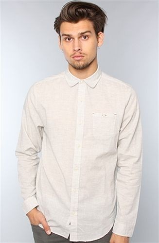 Karmaloop COMUNE The Howard II Buttondown Shirt Heather Gray