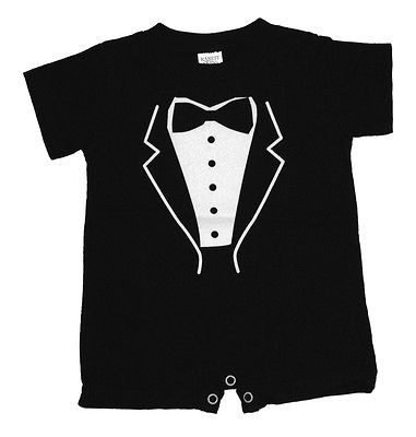 Tuxedo Baby Costume Creeper Romper