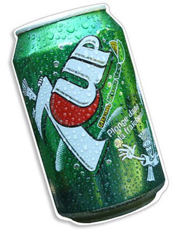7UP Fizzy Drinks Can Catering Sticker   Fully Weatherproof Van 