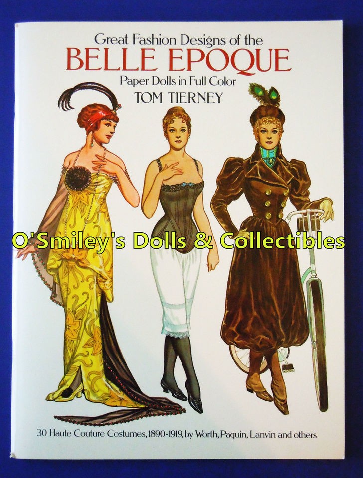 HAUTE COUTURE 1890 1919 BELLE EPOQUE Full Color 1983 PAPER DOLLS 