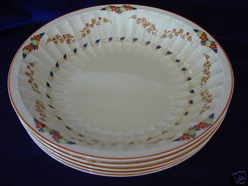 Crown Ducal, China dinnerware Early English China Doris, #2048 (5 