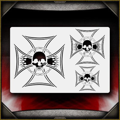 Iron Cross 3 Airbrush Stencil Template Airsick