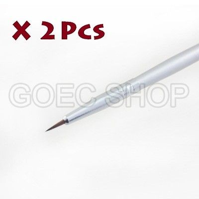 New 2 Pcs Nail Art Design Drawing Pen / Acrylic Nail Art Painting 