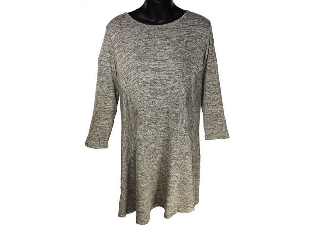 Comfy USA Diagonal Cut Tunic Top NWT  Lightweig​ht Heather Knit M,L 