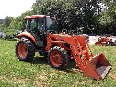 Nice 2006 Kubota M6040 4x4 Tractor W/ Cab & Loader