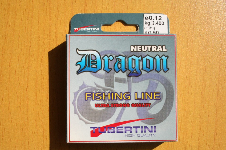 TUBERTINI DRAGON NEUTERAL HOOK FISHING LINE 50 M SPOOL