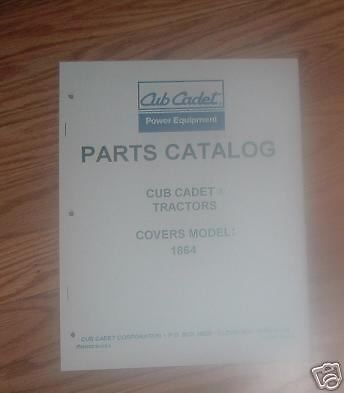 CUB CADET 1864 TRACTOR & ENGINE ILLUSTRATED PART LIST 2