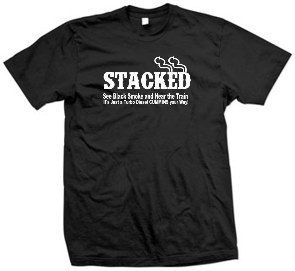   ShirtSEE BLACK SMOKE CUMMINS YOUR WAY MENS Tee Truck Engine