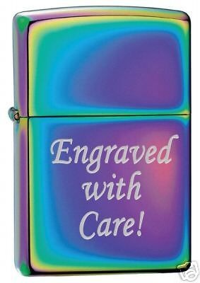 Custom SPECTRUM ZIPPO Lighter Free Engrave Gift Idea