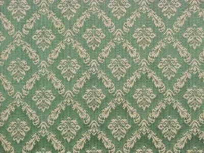 green damask fabric in Fabric