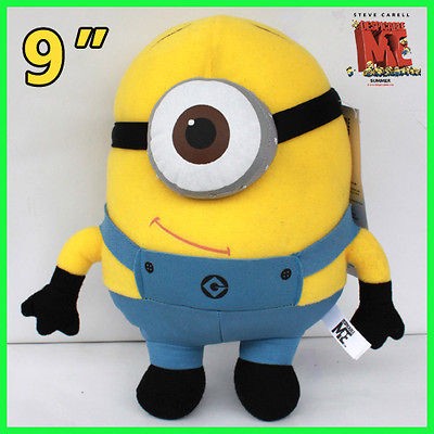 Despicable Me Minion 3D Eye 22CM Stewart Plush Toy Stuffed Animal Doll 