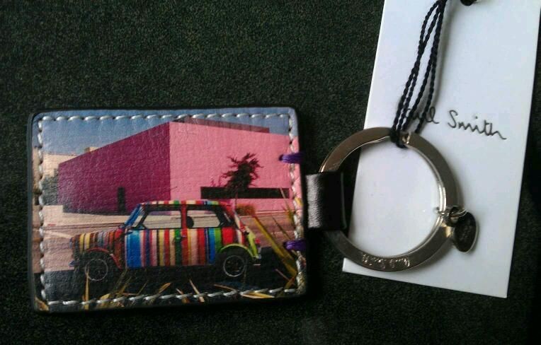 Genuine Leather Paul Smith MINI on Location keyring/NEW/LA store