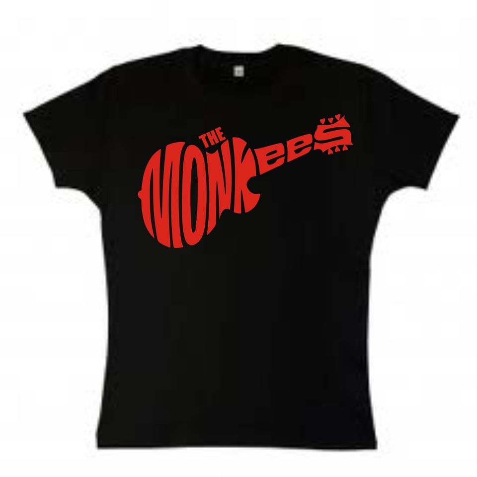   Monkees Band Female Fit T Shirt Pop 1960s, Cult TV Show, Davy Jones