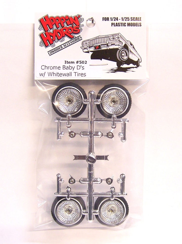   24 1/25 Chrome Baby Ds Model Lowrider Wheels Rims Tires Dayton