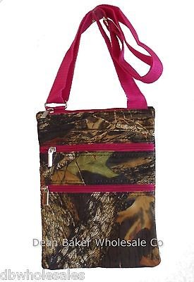 Camouflage Cross Body Camo Hipster Handbag Tote Bag Pink Trim