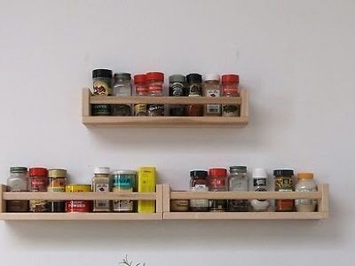   Jar Rack WOODEN Crafts Magazines Books Holder Wall Shelf NEW Bekvam