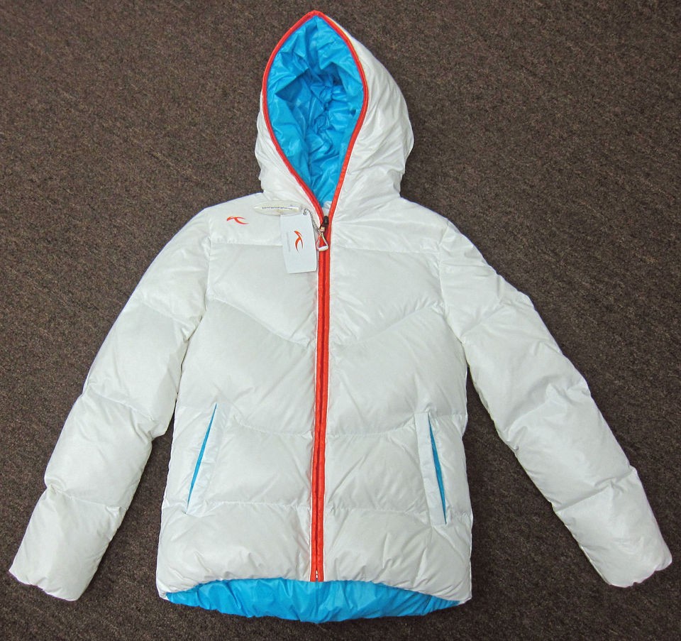 KJUS DELIA DOWN JACKET WOMENS LC15 205 WHITE sz 34/X SMALL