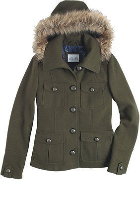 dElias Zoe Military Coat   Retail $89   S   Fatigue Green