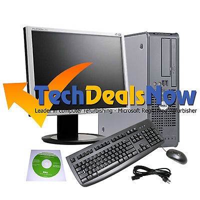 REFURBISHED DELL P4 3.0 GHZ SMALL DESKTOP PC COMPUTER 1GB, 80GB, WIN 