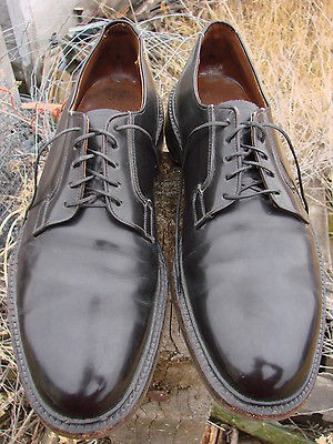 Mens Vtg 50s Dk Mahogany CALFSKIN DRESS SHOES Sz ~11 D