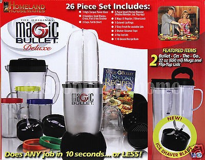 Magic Bullet Express Deluxe 26 pc Blender/Mixe​r Set, 25 pc + Ice 