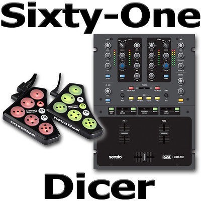   One Serato Scratch Live DJ Mixer + Novation Dicer + Free Serato Watch