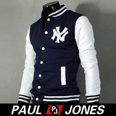 NY Logo top Designed Mens Baseball hoodie jacket Uniform coat 